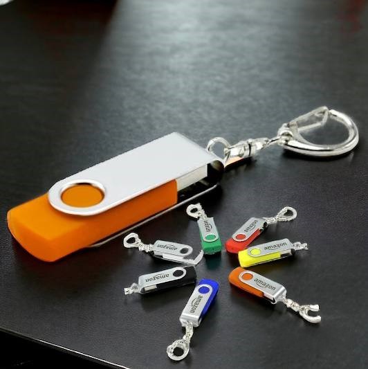 Флешка "Twist" 16 Гб с вращающимся механизмом, покрытие софт тач